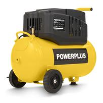 POWERPLUS POWX17250 be alyvos kompresorius padangoms pūsti nupūtimui ir pneumatiniams įrankiams 1200W 24L 8bar 180L/min