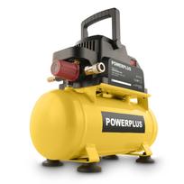 POWERPLUS POWX17215 be alyvos kompresorius padangoms pūsti nupūtimui ir lengviems pneumatiniams įrankiams 750W 6L 8bar 50L/min