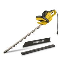 POWERPLUS POWXG20091 elektrinės gyvatvorių žirklės didelėms gyvatvorėms ir krūmams kirpti 750W 700mm 620mm 30mm saugos stabdis