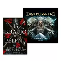 2 knygų rinkinys: Iš kraujo ir pelenų + Drakonų valdovė. Spalvinimo knyga