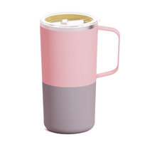 Termopuodelis Asobu, 600 ml, SM90 pastelinės oranžinės spalvos