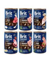 BRIT Premium by Nature Mix skoniai 6x400g natūralaus šunų ėdalo