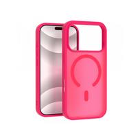 Viedtālruņa aizmugurējais vāciņš Apple Iphone 16 Matte MagSafe Case Bright Pink