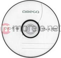 Omega DVD-R 4.7GB, 16x, DVD kompaktinių diskų rietuvė, 50 vnt