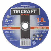 TRICRAFT XP Plus II plieno pjovimo diskas - 230 × 1,9 × 22,2 mm (Metalui/INOX) TRI04