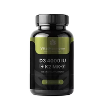 D3 4000 + K2 Maisto papildas 90 kapsulių