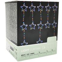 Kalėdų Eglutės Lempučių šviesos Užuolaida 120x120 Cm 235led Multikolor Stars