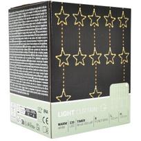 Kalėdų Eglutės Lempučių šviesos Užuolaida 120x120 Cm 235led White Stars