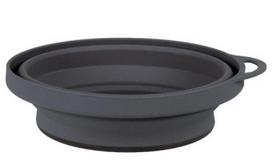 Lifeventure FlexiBowl Silikoninis elipsės formos dubuo, grafitinis