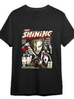 Vyriški The Shining Siaubo Filmų Grafinis Marškinėliai Juodi Retro Kino Tematikos Marškinėliai Medvilniniai Kvėpuojantys Unisex Gatvės Apranga Per dydį M