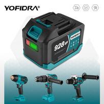 YOFIDRA 388VF 928VF Įkraunama ličio baterija 22500mAh 15000mah Li-ion baterija elektriniam grandininiam pjūklui, gręžtuvui, veržliarakčiui, elektriniam įrankiui 2x928VF-1xCharger