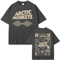 Retro Arctic Monkeys Albumo Turo Dvišaliai Grafiniai Marškinėliai Vyrams Moterims Hip Hop Punk Rock Marškinėliai Laisvalaikio Medvilniniai Per dydį Marškinėliai S