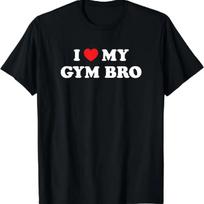 Grafiniai Marškinėliai Streetwear Moterims Vyrams Drabužiai Ropa Hombre Aš Myliu Širdis Mano Sporto Salės Brolis Juokingas Fitneso Treniruočių Marškinėlis harajuku S juoda