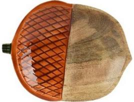 Dekoratyvinė lėkštė, FSC 100 %, iš mango medienos, 19,5 x 3,5 x 25 cm