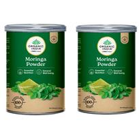 Organic India Moringos milteliai 100 g Pakuotė po 2 Maistingas supermaistas kasdieniam gerai savijautai, energijos palaikymui ir kokteiliams