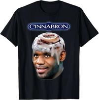 Cinnabron Juokingas LeBron Grafinis Memas Marškinėliai Moteriški Mados Marškinėliai Aukštos Kokybės Oversized Trumpomis Rankovėmis Vyriški Marškinėliai Viršutiniai Drabužiai Gatvės Stilius S