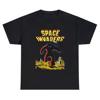 Arcade Galaga Video Game Retro Vintage 80s Invader Space Gaming Alien T shirt For Men Cool Vintage Cotton Gift Idea Clothes S