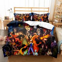 Pokemonų Animacinis Anime Patalynės Komplektas Kawaii Pikachu Gengar Eevee Charizard Antklodė Užvalkalas Pagalvės Užvalkalas Vaikų Lova Rinkinys Viengulis Karališkas Dydis EU Twin 135x200cm