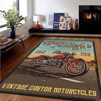 Retro motociklų kilimas Moto gerbėjams Neslystantis didelis įėjimo kilimėlis Vonios kilimėlis svetainei, miegamajam, prieškambariui Namų dekoracija 40x60cm