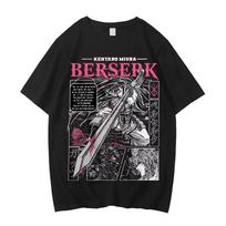 Anime Berserk Tshirt Summer Men Women High Quality Cotton Short Sleeve T Shirt Print T-shirt Tops 2024 Tee Trend Fans Clothes S