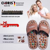 CLORIS Jade & Tourmaline Acupressure Massage Slippers CN plug (adapter included)