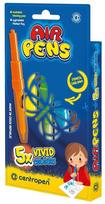 Pučiami flomasteriai Airpens Vivid Centropen, 5 spalvos