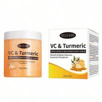 Turmeric Scrub Exfoliating Body Scrub for Glowing Skin Natural Skincare Treatment with Antioxidants for Smooth Radiant Skin 1pc