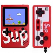 Žaidimų konsolė „GameBox R2 8bit“ nešiojama retro žaidimų konsolė su 400 žaidimų, 3 colių LCD ekranas, 1 valdiklis, TV RCA laidas, raudo