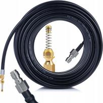 Kanalizacijos žarna 30 m – Lanksti ir atspari, Žalvarinis spyruoklinis antgalis, 1/4” QC, 60°C