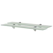 vidaXL Pakabinamos lentynos, 2vnt., 60x10cm, stiklas, 8mm (243773x2)