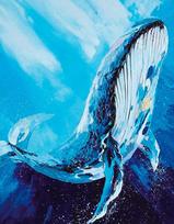 Deimantinė mozaika su rėmeliu TM Varvikas Majestic Whale LG244e 40x50 cm