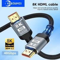 HDMI kabelis 8K/60Hz 4K/120Hz UHD HDR 48Gbps adapteris didelės spartos HDMI į HDMI laidas nešiojamajam televizoriui Xbox serijos projektoriaus monitorius 5M