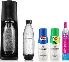 Sodastream Terra + 2 bottles + Black gas + Pepsi syrup, 7Up | Terra czarny 2 butelki + 2 syropy | 7290119795703