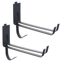 2Pcs Snowboard Display Mount Rack Surfboard Wall Rack Display Stand Indoor Storage Rack for Longboards and Shortboard