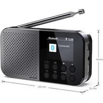 Sharp DR-P520(GY) OSAKA Pocket/Handheld Portable Digital Radio, Grey | DR-P520(GY)