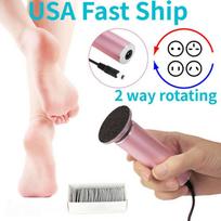 Dviejų krypčių elektrinis pedikiūro pėdų gręžimo aparatas Heels Dead Skin Callus Remover US Plug auksas