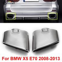 Pora išmetimo vamzdžio galinių antgalių BMW X5 E70 2008-2013, 63 mm įėjimas, 140x75 mm ovalus išėjimas, 135 mm ilgis United States