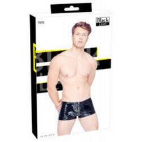 Vinilinės baikerio stiliaus trumpikės Black Level, juodos, L, L