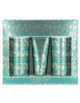 Vivian Gray rankų kremas 75ml, kūno losjonas 250ml, dušo gelis 250ml Vivian Gray Golden Deers