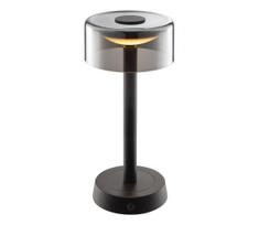 Brilliant - dimeriuojama, įkraunama jutiklinė stalinė lempa RAZOR LED/2,5W/5V 2700K IP44 juoda