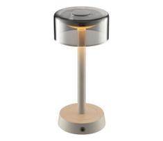 Brilliant - jutiklinė įkraunama dimeriuojama LED stalinė lempa RAZOR LED/2,5W/5V 2700K IP44 pilka