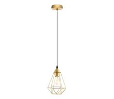 Eglo 79259 - Pakabinamas šviestuvas ant laido BYRON 1xE27/60W/230V žalvarinis