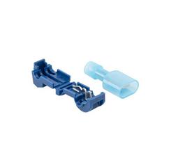Vejos roboto kontūro laidų jungtys Bradas, 3,4mm, mėlyna, 10 vnt.