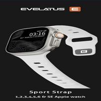 Išmanusis laikrodis „Evelatus Evelatus“ laikrodis 42 / 44 / 45 sportinis silikoninis dirželis, baltas