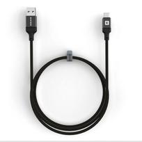 Kabelis Evelatus Cable USB A to C 1.2M Aluminum housing braiding Black 4752192078171 ETKCB-746AC1BK (4752192078171)