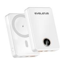 Atsarginis maitinimo šaltinis ("Power Bank") „Evelatus Evelatus“ belaidė išorinė baterija 22,5 W 10000 mAh, C tipo, balta