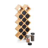 Homla prieskonių indelių rinkinys B2 Bamboo Essentials, 15 dalių, rudas