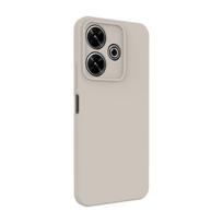 „Xiaomi Redmi Note 13 5G“ aukščiausios kokybės minkšto lietimo silikoninis dėklas, sidabrinis