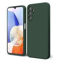 „Evelatus Samsung Galaxy A14 4G / 5G“ aukščiausios kokybės minkštas silikoninis dėklas, pušies žalias