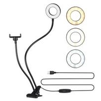 Asmenukių lazda ("Selfie sticks") „Elight TF“ stalo laikiklis, tiesioginės transliacijos asmenukėms, 11 cm žiedinis LED šviesos blykstės formos lanksčias